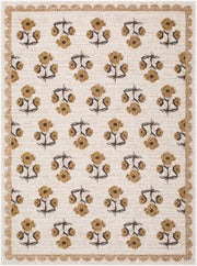 Louise Black/Light Brown Machine Woven Rug JYLS-2302 - 2' x 2'11"