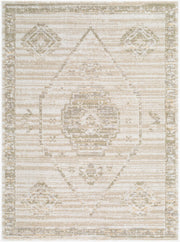 Jazz Ivory/Tan Machine Woven Rug JZZ-2300 - 5'3" x 7'