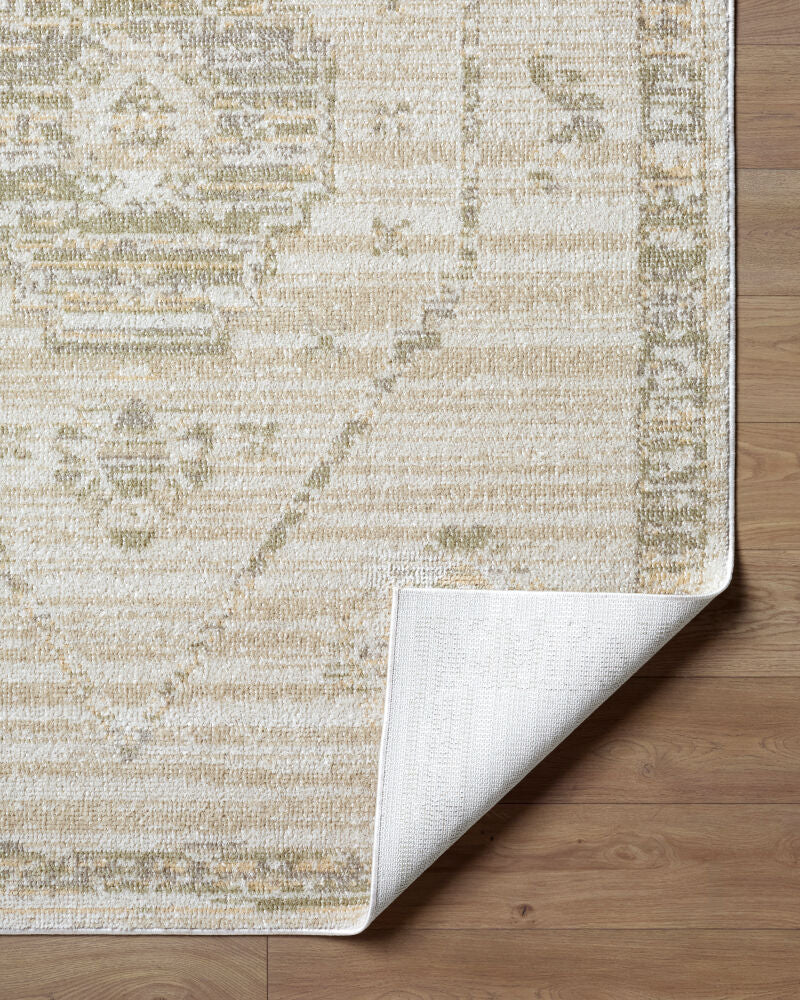 Jazz Ivory/Tan Machine Woven Rug JZZ-2300 - fold