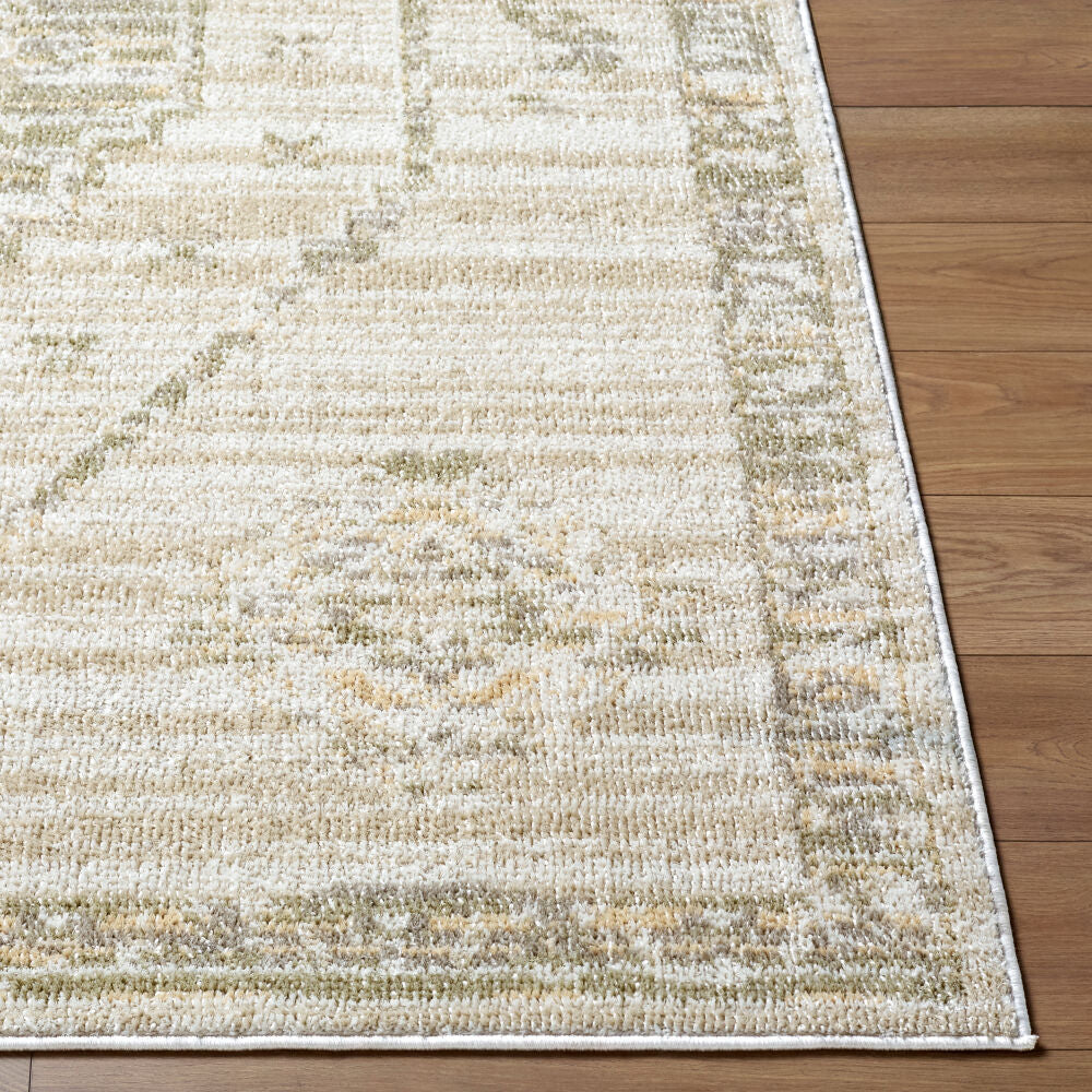 Jazz Ivory/Tan Machine Woven Rug JZZ-2300 - front