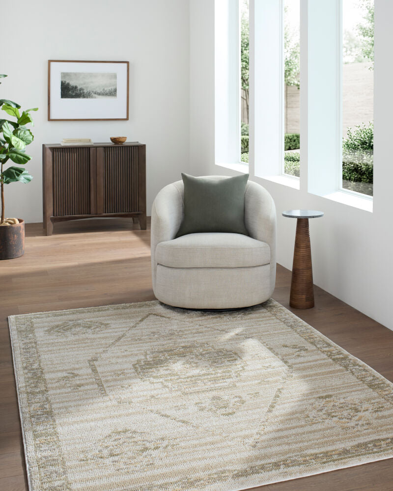 Jazz Ivory/Tan Machine Woven Rug JZZ-2300 - roomscene