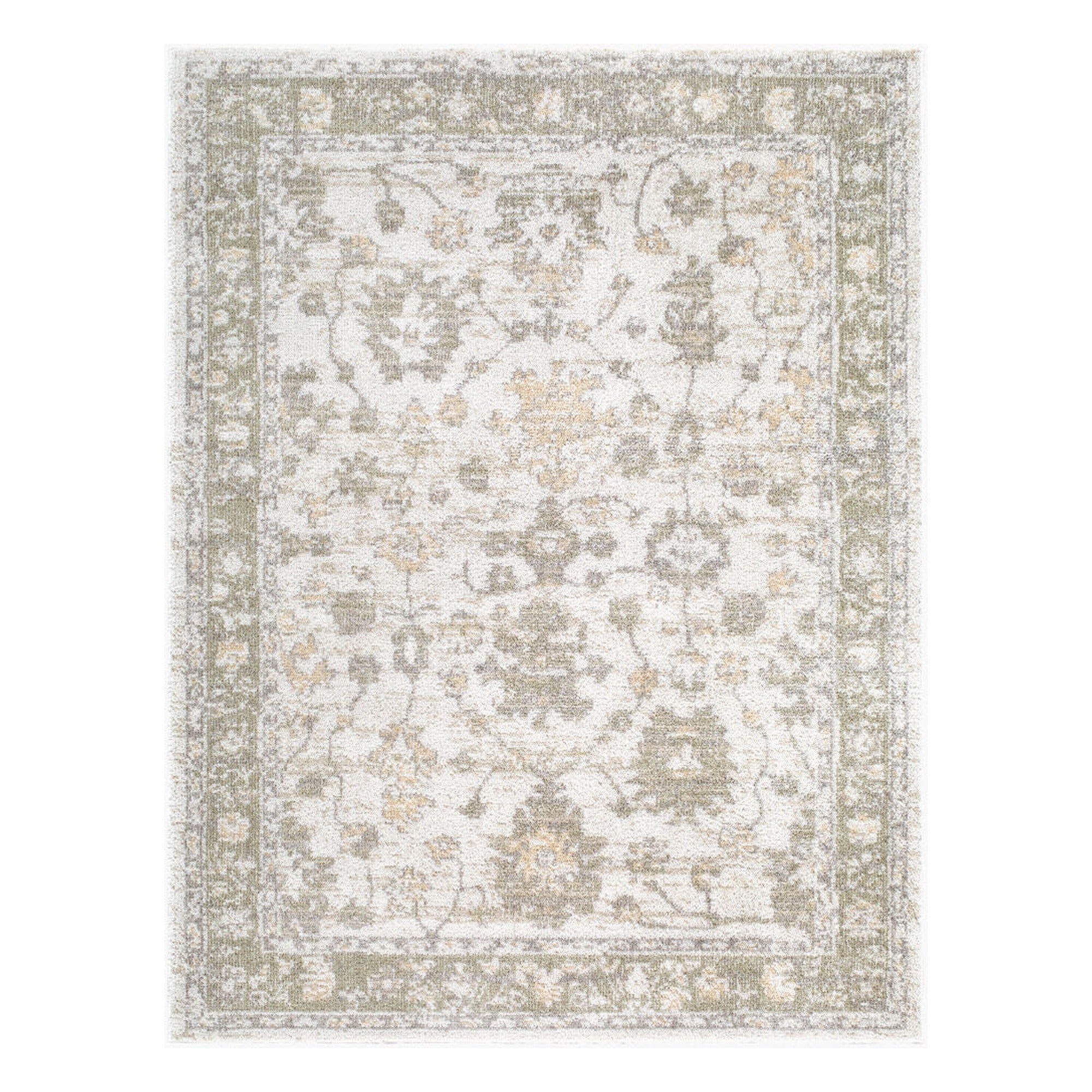 Jazz Ivory/Tan Machine Woven Rug JZZ-2301 - 5'3" x 7'