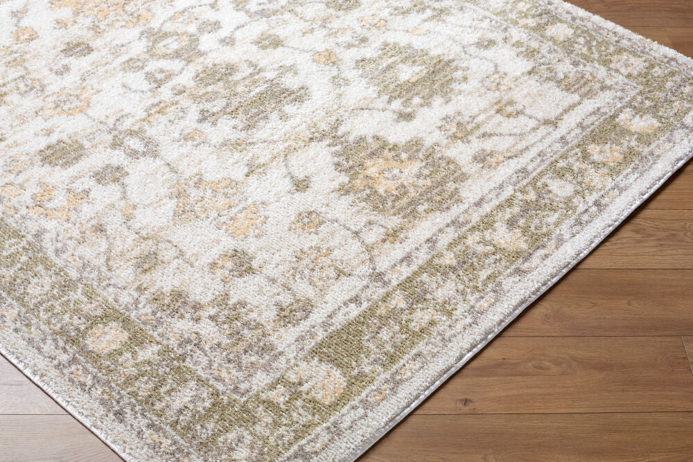 Jazz Ivory/Tan Machine Woven Rug JZZ-2301 - corner