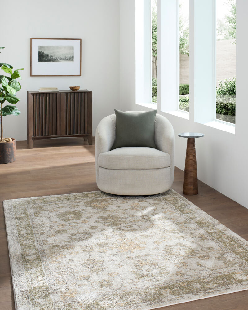 Jazz Ivory/Tan Machine Woven Rug JZZ-2301 - roomscene