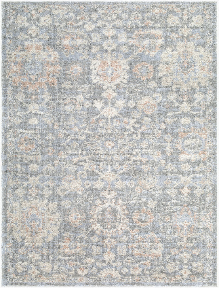 Jazz Cream/Slate Machine Woven Rug JZZ-2302 - 5'3" x 7'