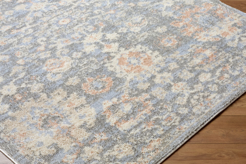 Jazz Cream/Slate Machine Woven Rug JZZ-2302 - corner