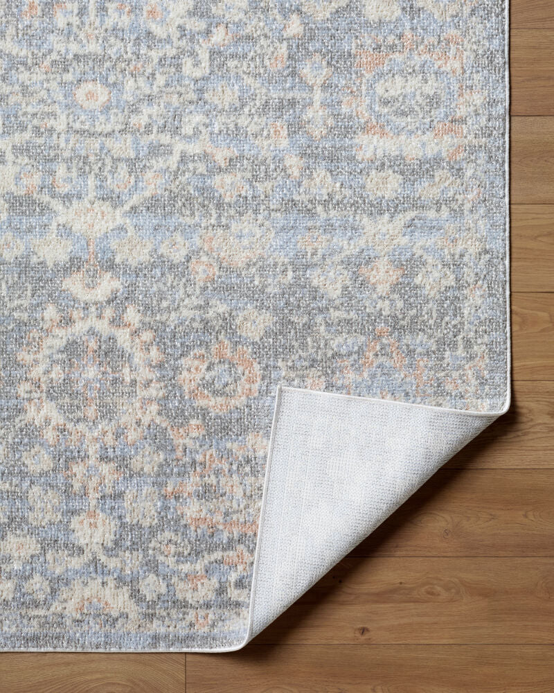 Jazz Cream/Slate Machine Woven Rug JZZ-2302 - fold