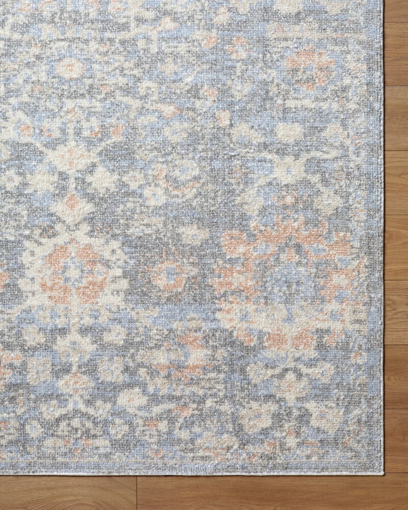 Jazz Cream/Slate Machine Woven Rug JZZ-2302 - overhead