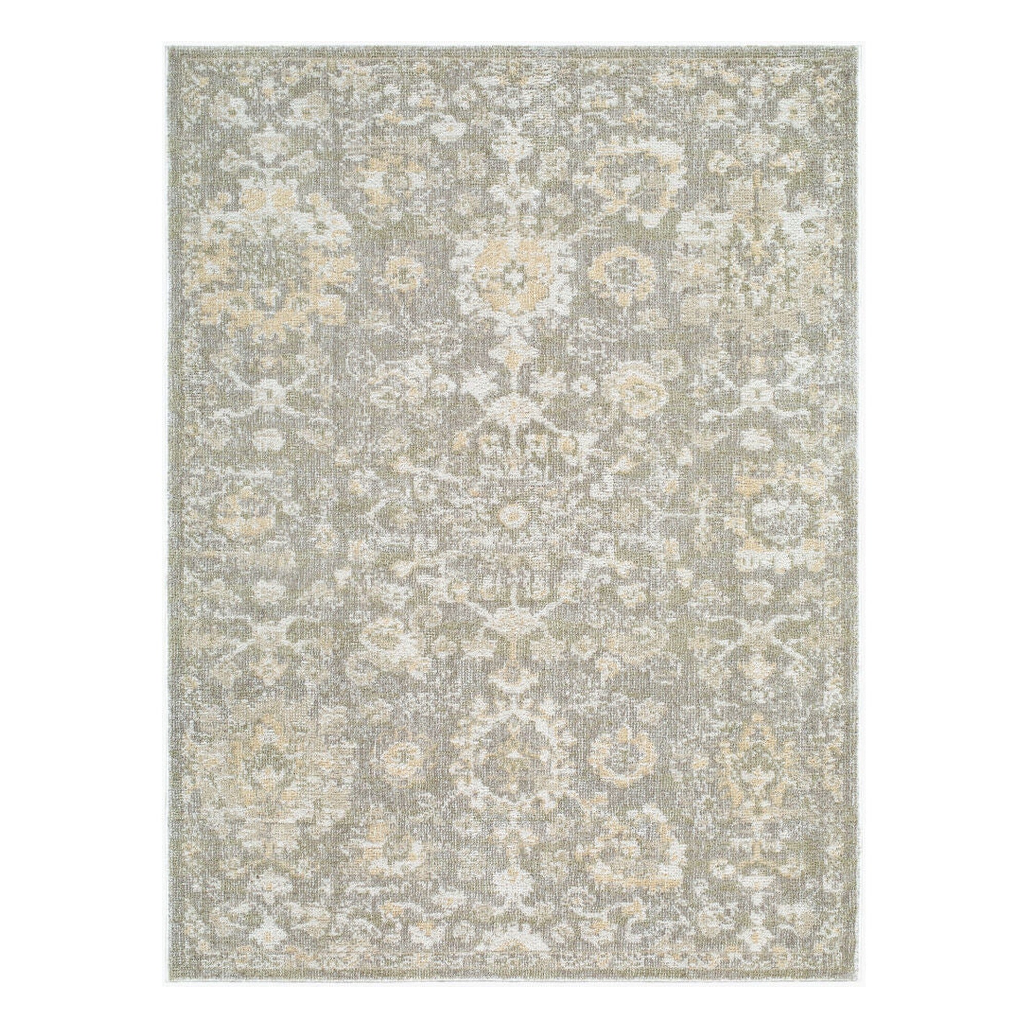Jazz Ivory/Tan Machine Woven Rug JZZ-2303 - 5'3" x 7'