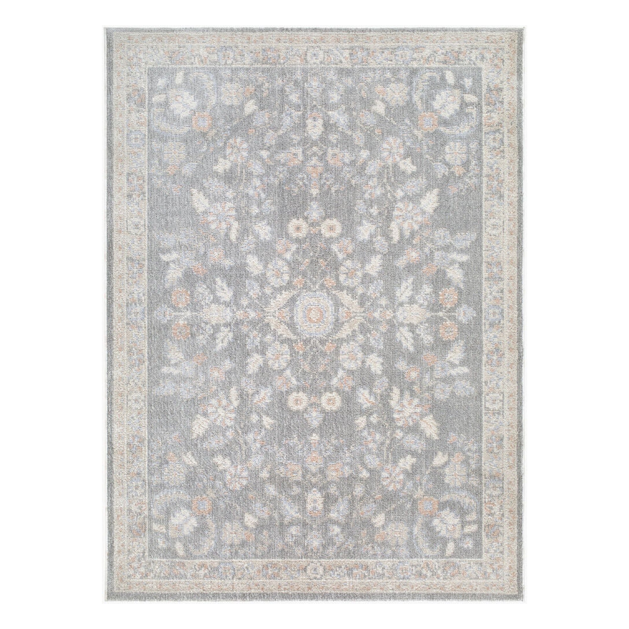 Jazz Cream/Slate Machine Woven Rug JZZ-2304 - 5'3" x 7'