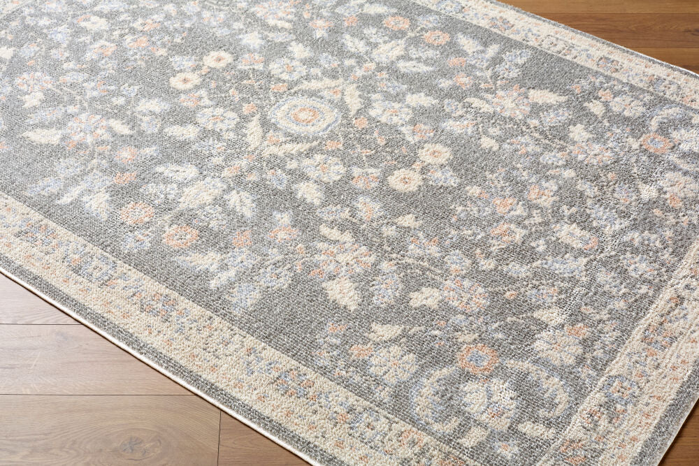 Jazz Cream/Slate Machine Woven Rug JZZ-2304 - corner