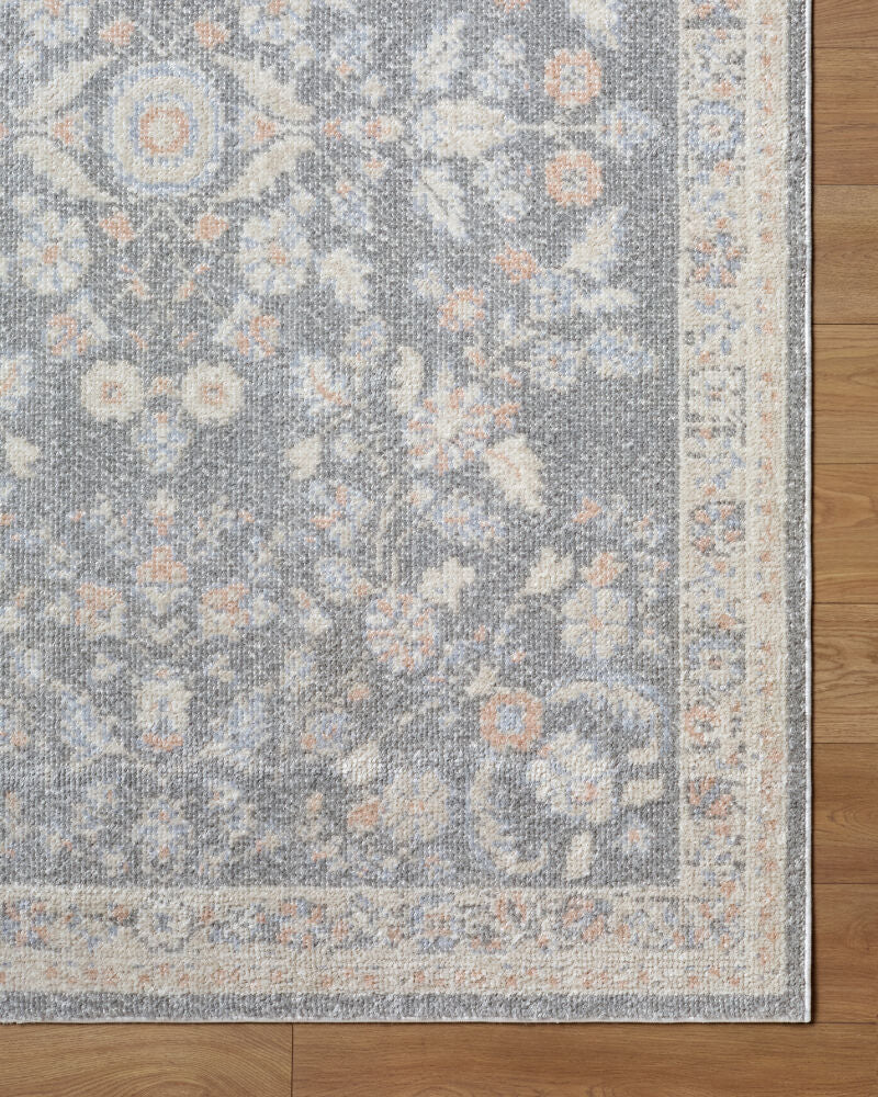 Jazz Cream/Slate Machine Woven Rug JZZ-2304 - overhead