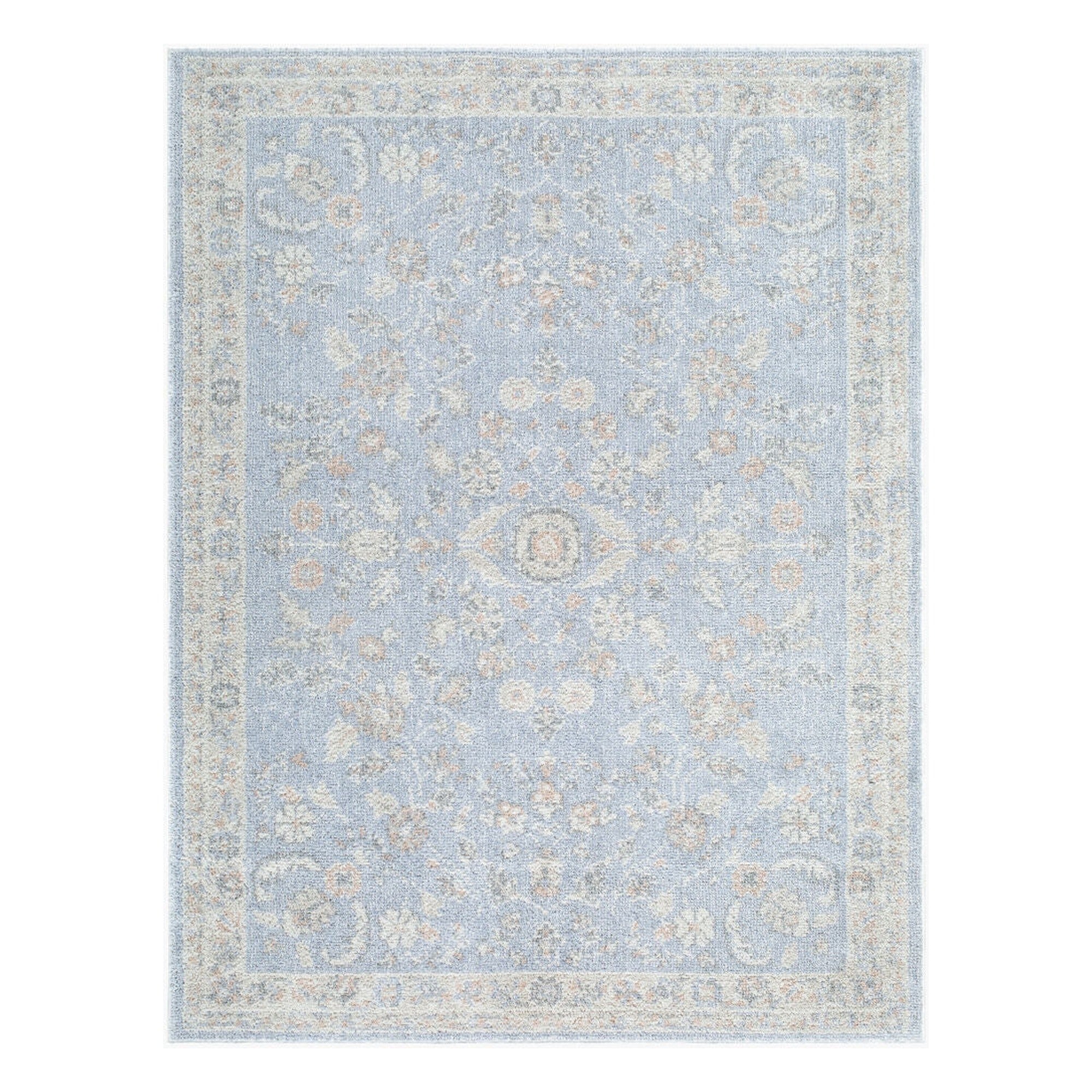 Jazz Cream/Slate Machine Woven Rug JZZ-2305 - 5'3" x 7'