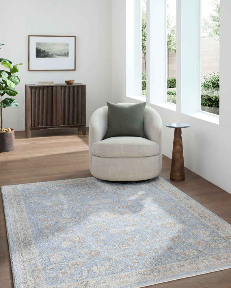 Jazz Cream/Slate Machine Woven Rug JZZ-2305 - roomscene
