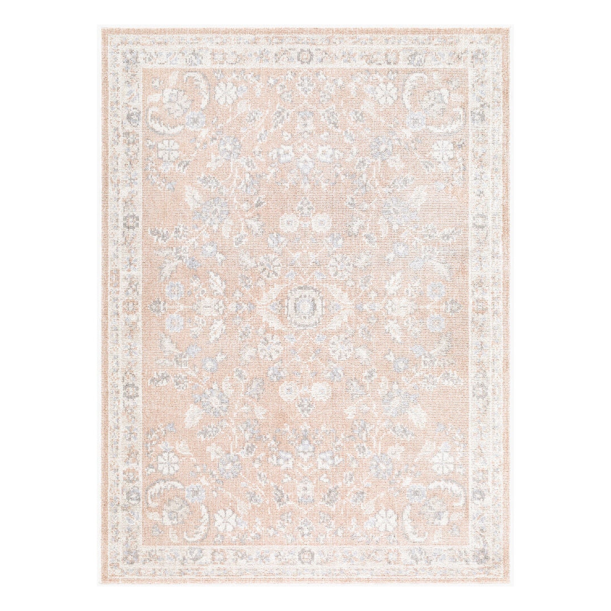Jazz Cream/Slate Machine Woven Rug JZZ-2306 - 5'3" x 7'