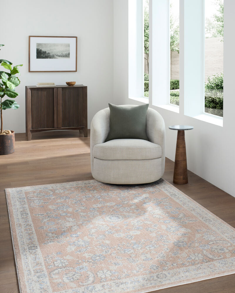 Jazz Cream/Slate Machine Woven Rug JZZ-2306 - roomscene