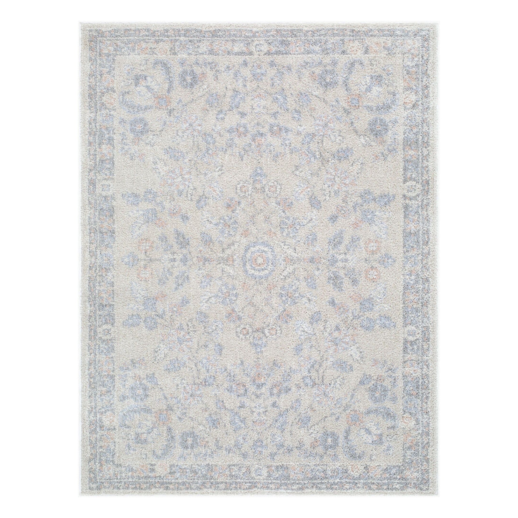 Jazz Cream/Slate Machine Woven Rug JZZ-2307 - 5'3" x 7'