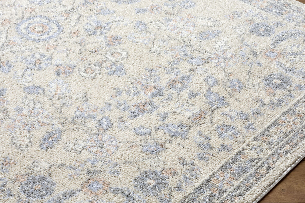 Jazz Cream/Slate Machine Woven Rug JZZ-2307 - corner