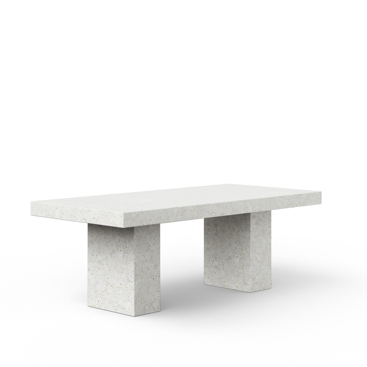 Mixx - Elcor Dining Table - 39.25" x 82.75" - Ivory Terrazzo