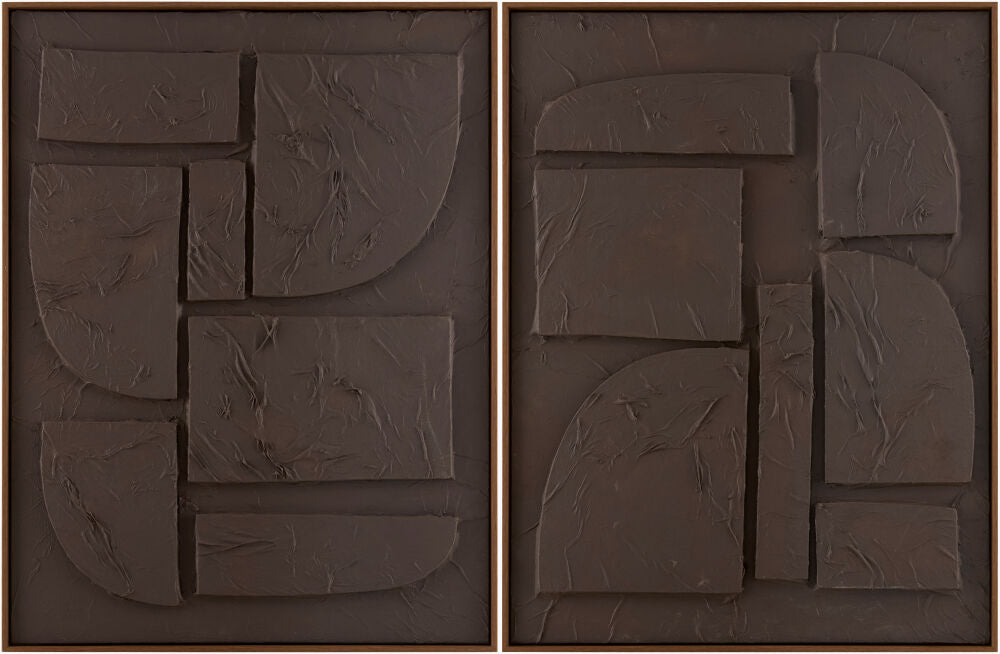 Kako Framed Art KAKO-001 - 32"H x 24"W x 2"D, 32"H x 24"W x 2"D
