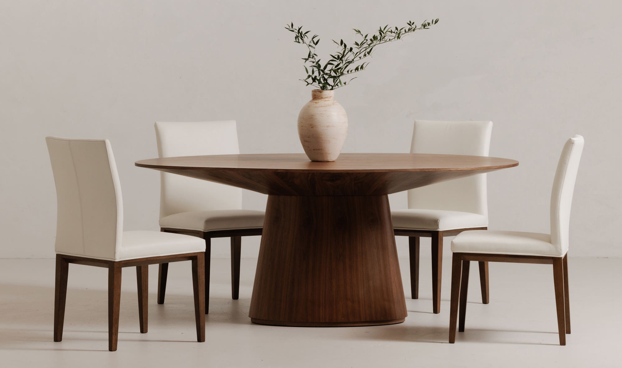 Otago Oval Dining Table Walnut Brown by Moe's Home Collection - view 5