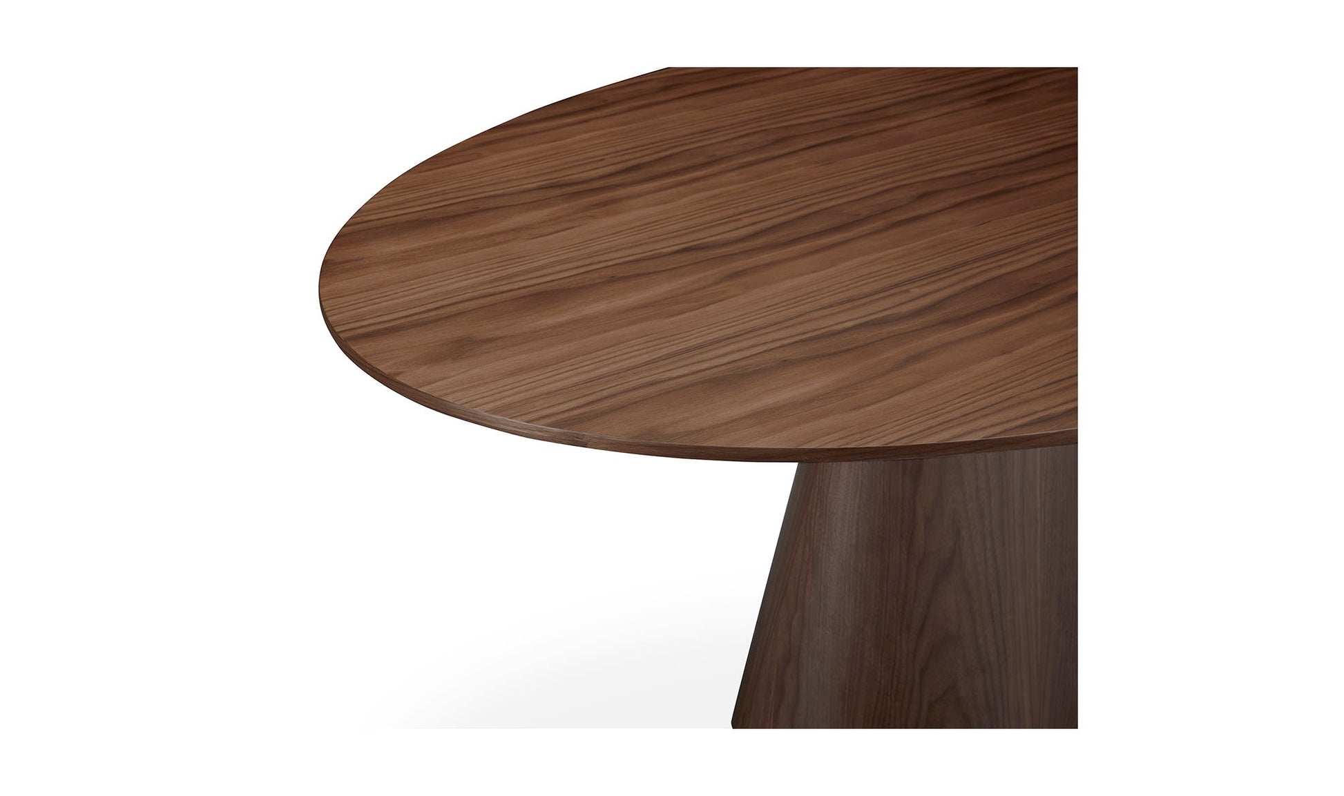 Otago Oval Dining Table Walnut Brown by Moe's Home Collection - view 8