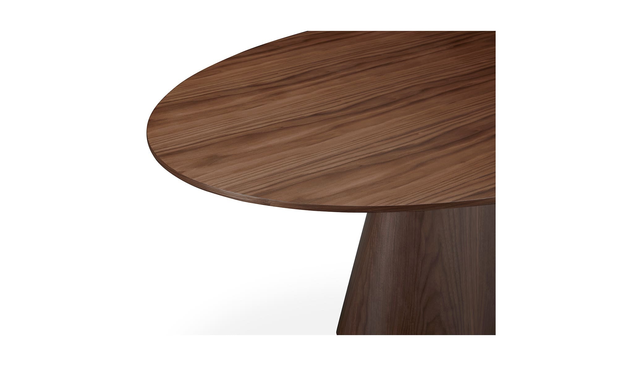 Otago Oval Dining Table Walnut Brown by Moe's Home Collection - view 8