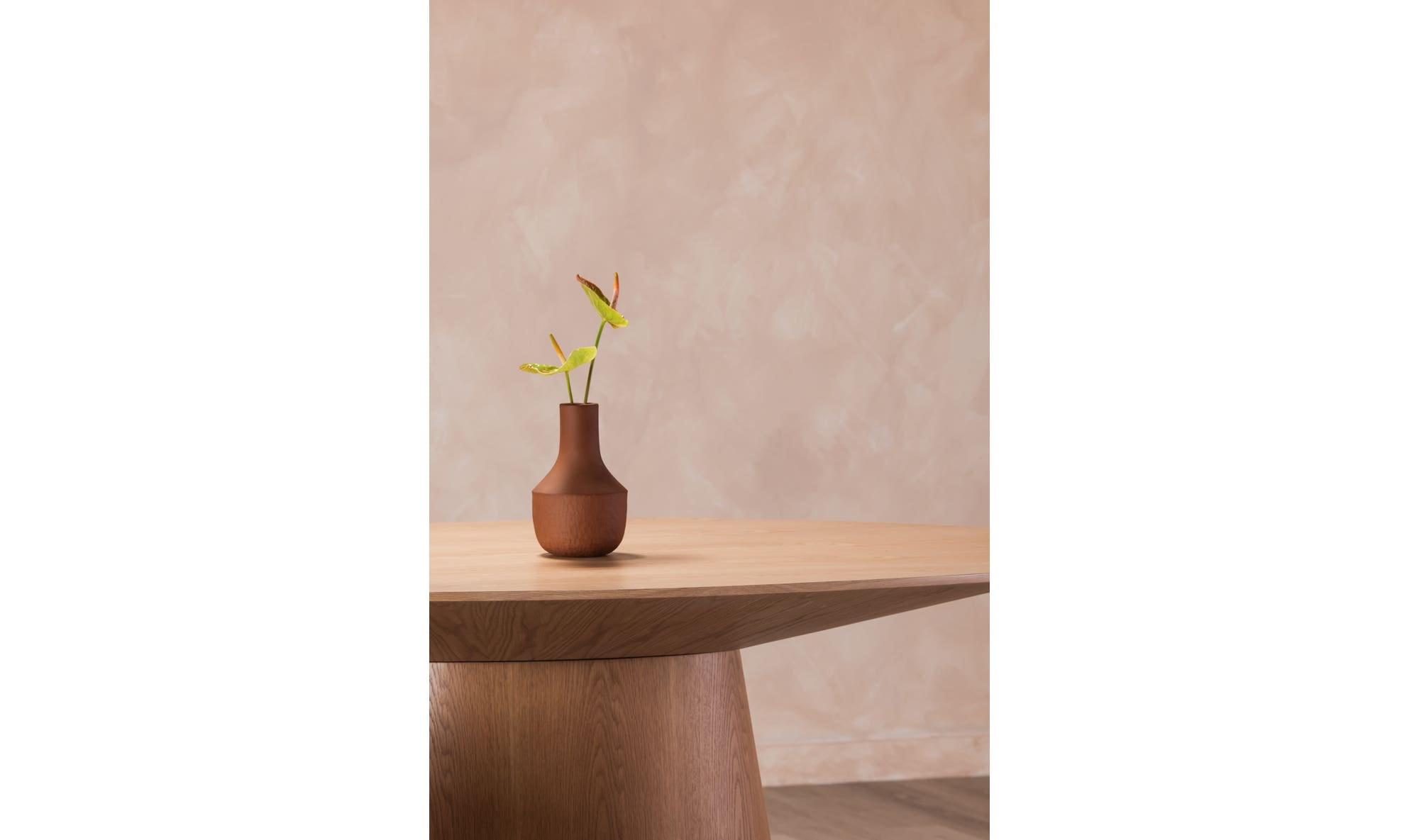 Otago Oval Dining Table Natural Oak by Moe's Home Collection - view 7