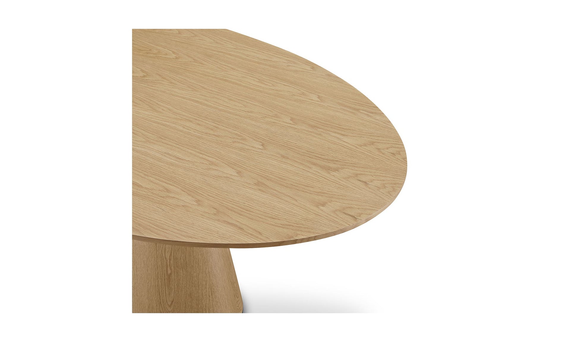 Otago Oval Dining Table Natural Oak by Moe's Home Collection - view 12