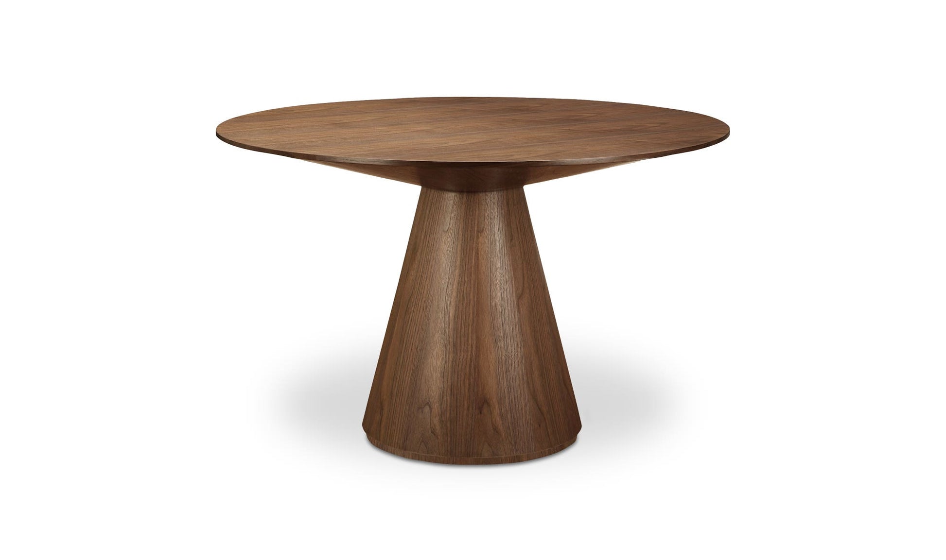 Otago 47In Round Dining Table Walnut by Moe's Home Collection - view 5