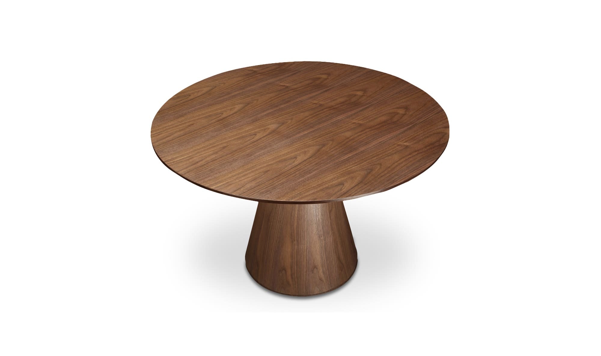 Otago 47In Round Dining Table Walnut by Moe's Home Collection - view 8