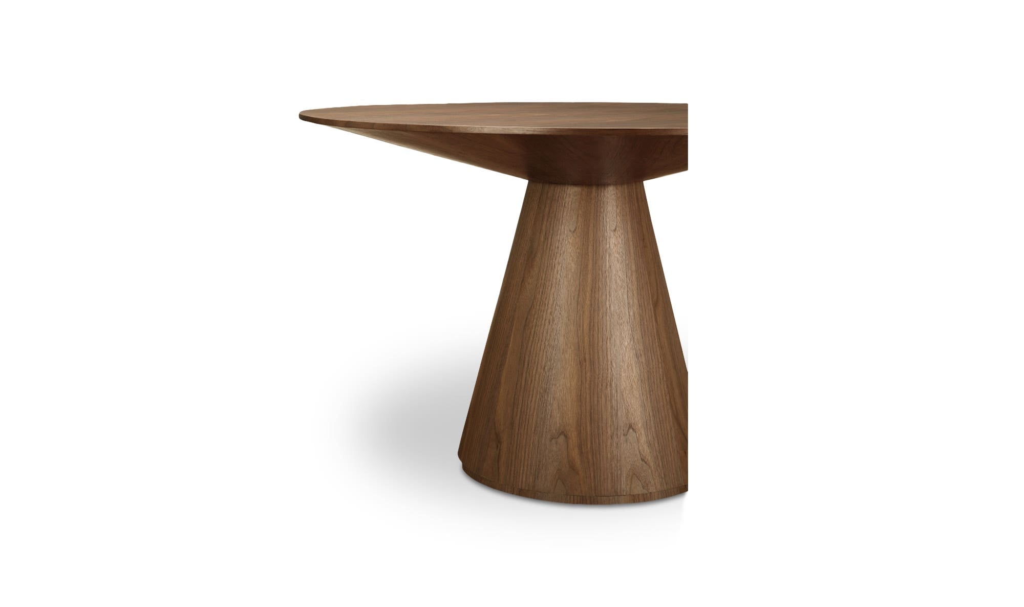 Otago 47In Round Dining Table Walnut by Moe's Home Collection - view 9