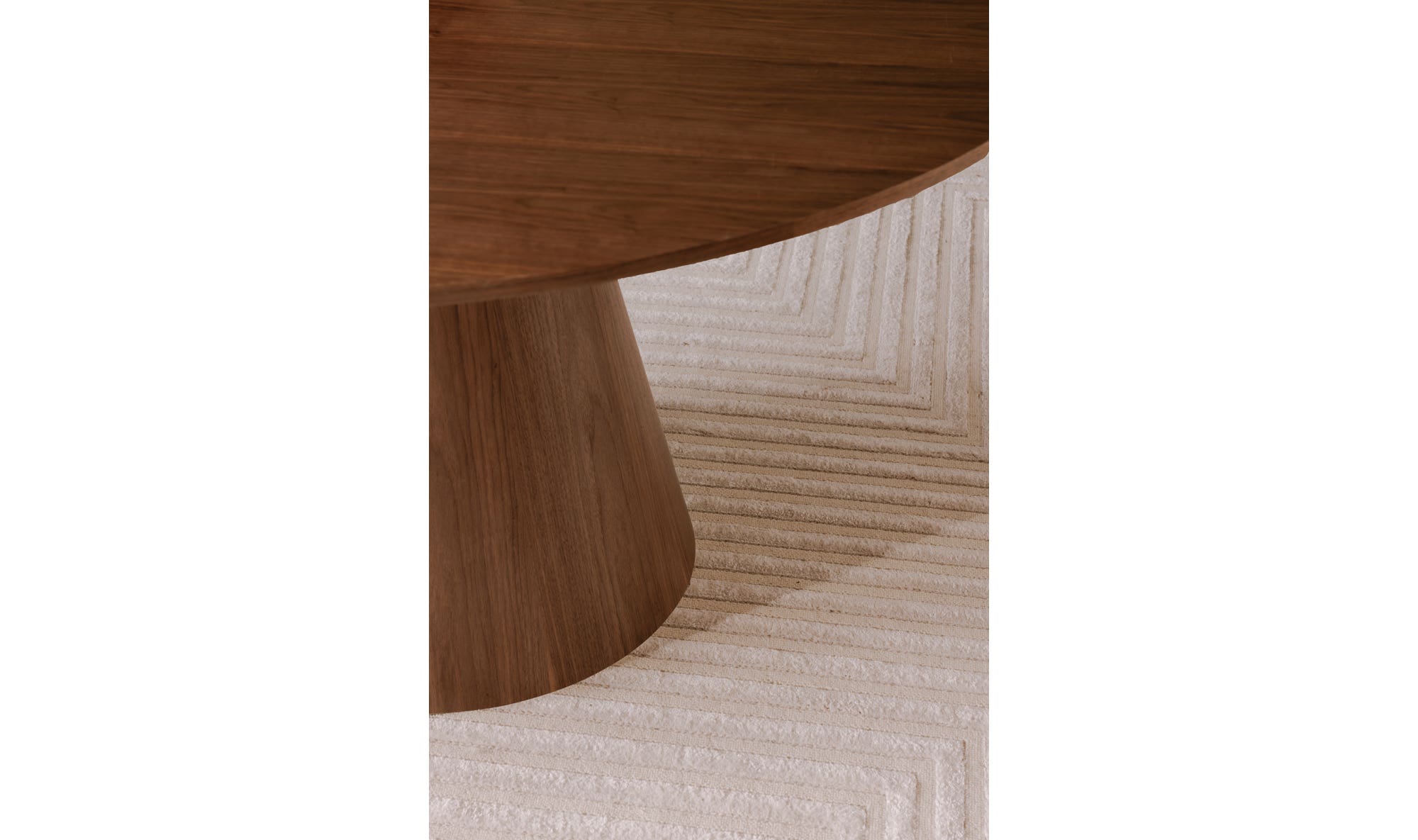 Otago Round 54In Dining Table Walnut Brown by Moe's Home Collection - view 9