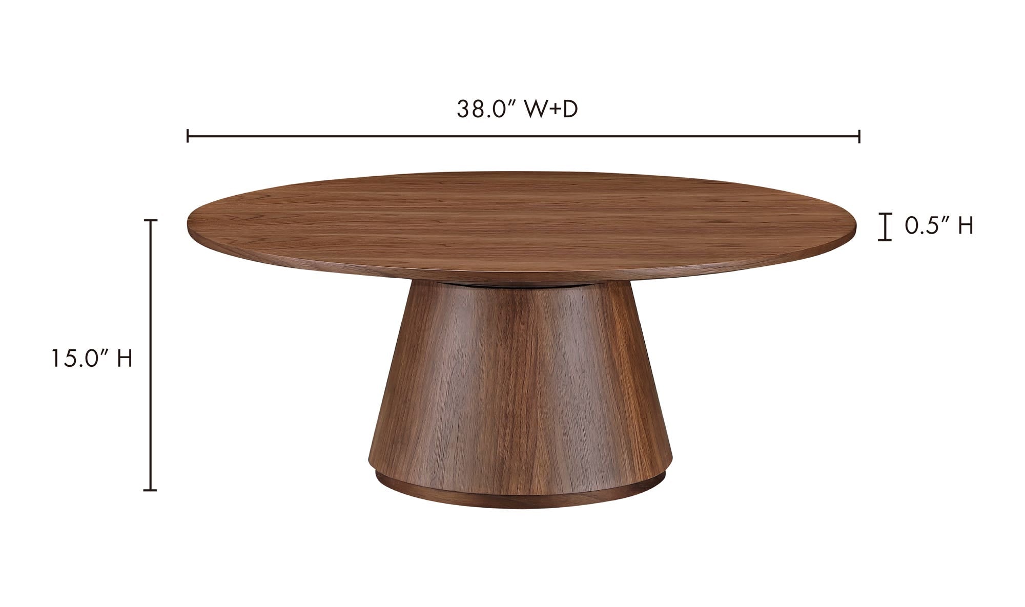 Otago Coffee Table Walnut Brown by Moe's Home Collection - view 11