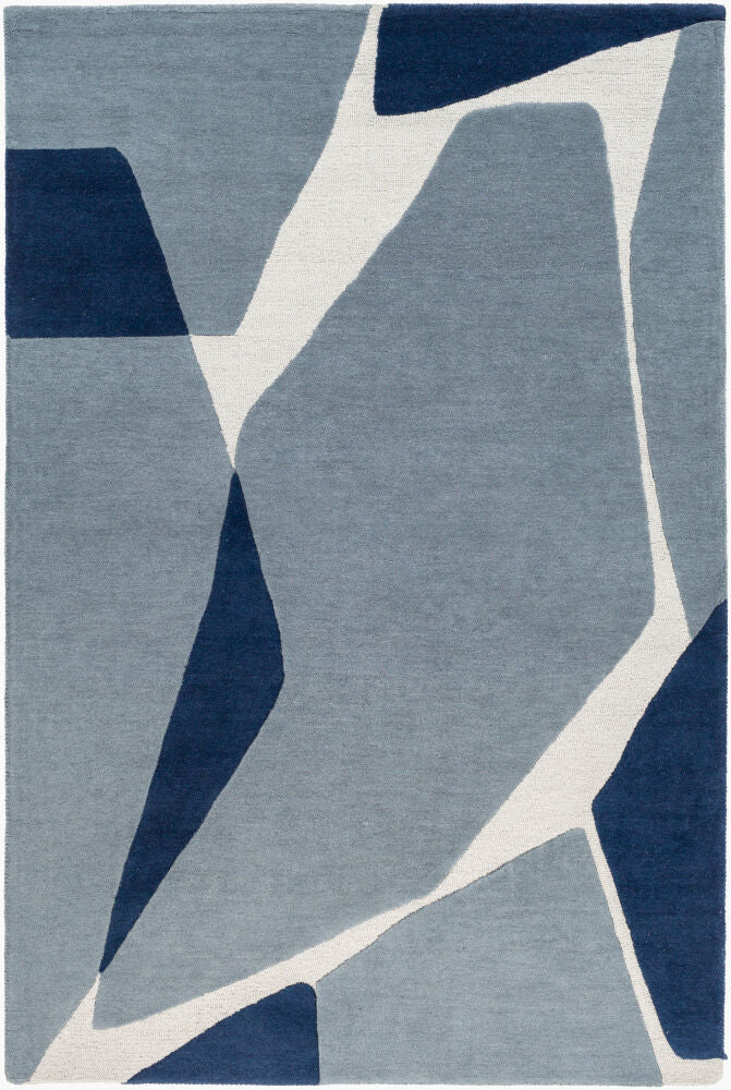 Kennedy Blue/Navy Handmade Rug - 10' x 14'