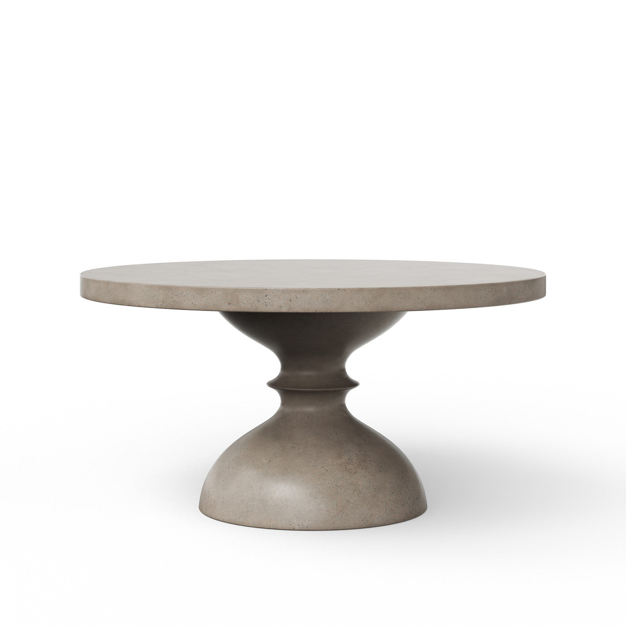 Mixx - Spindle 59" Round Dining Table - Dark Grey