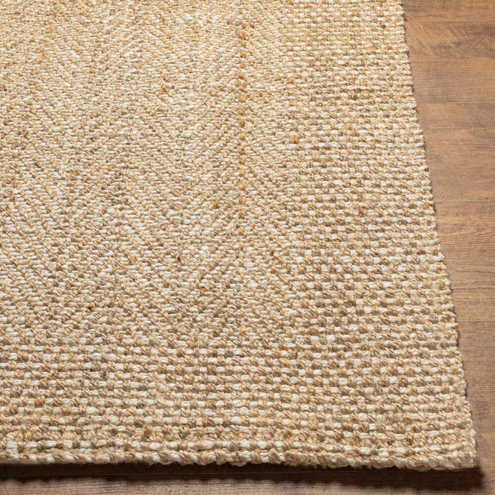 Kerala Light Beige/Tan Handmade Rug - front