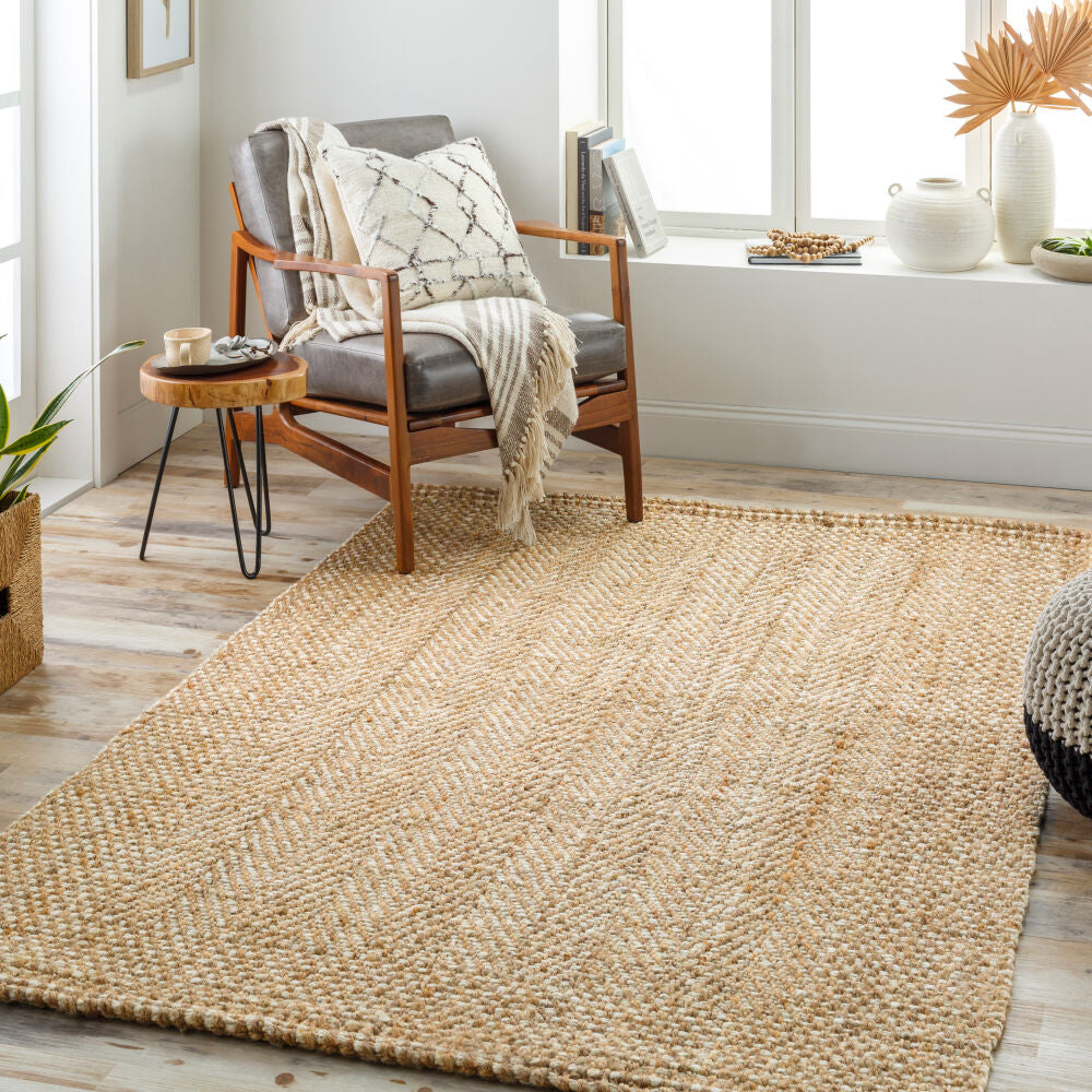 Kerala Light Beige/Tan Handmade Rug - roomscene