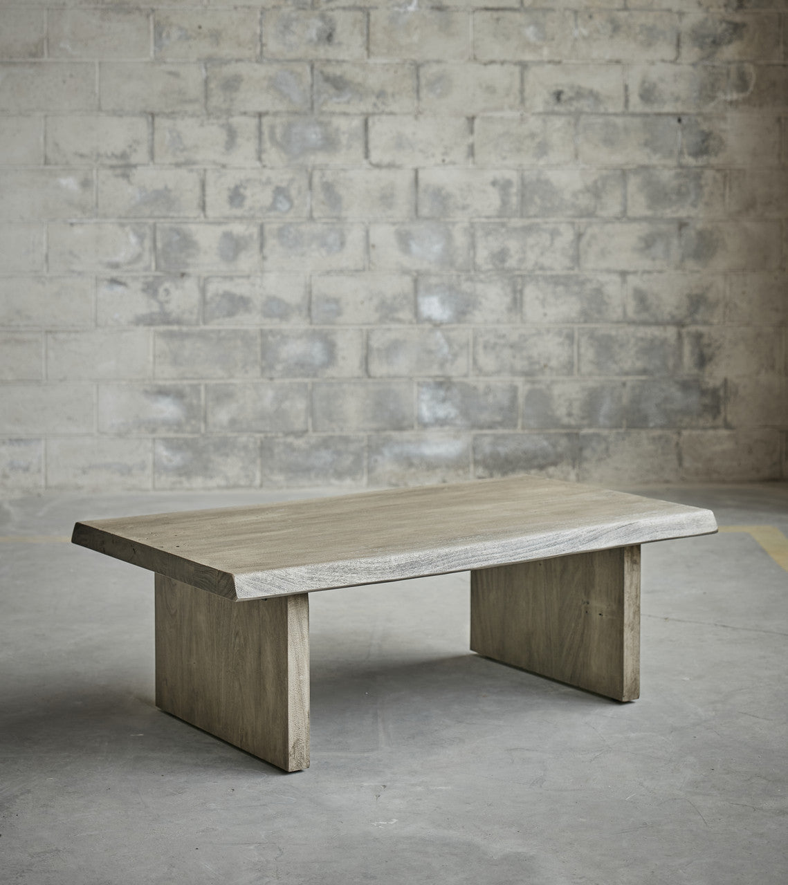 Brooks - 48" Coffee Table - Sandblasted Grey