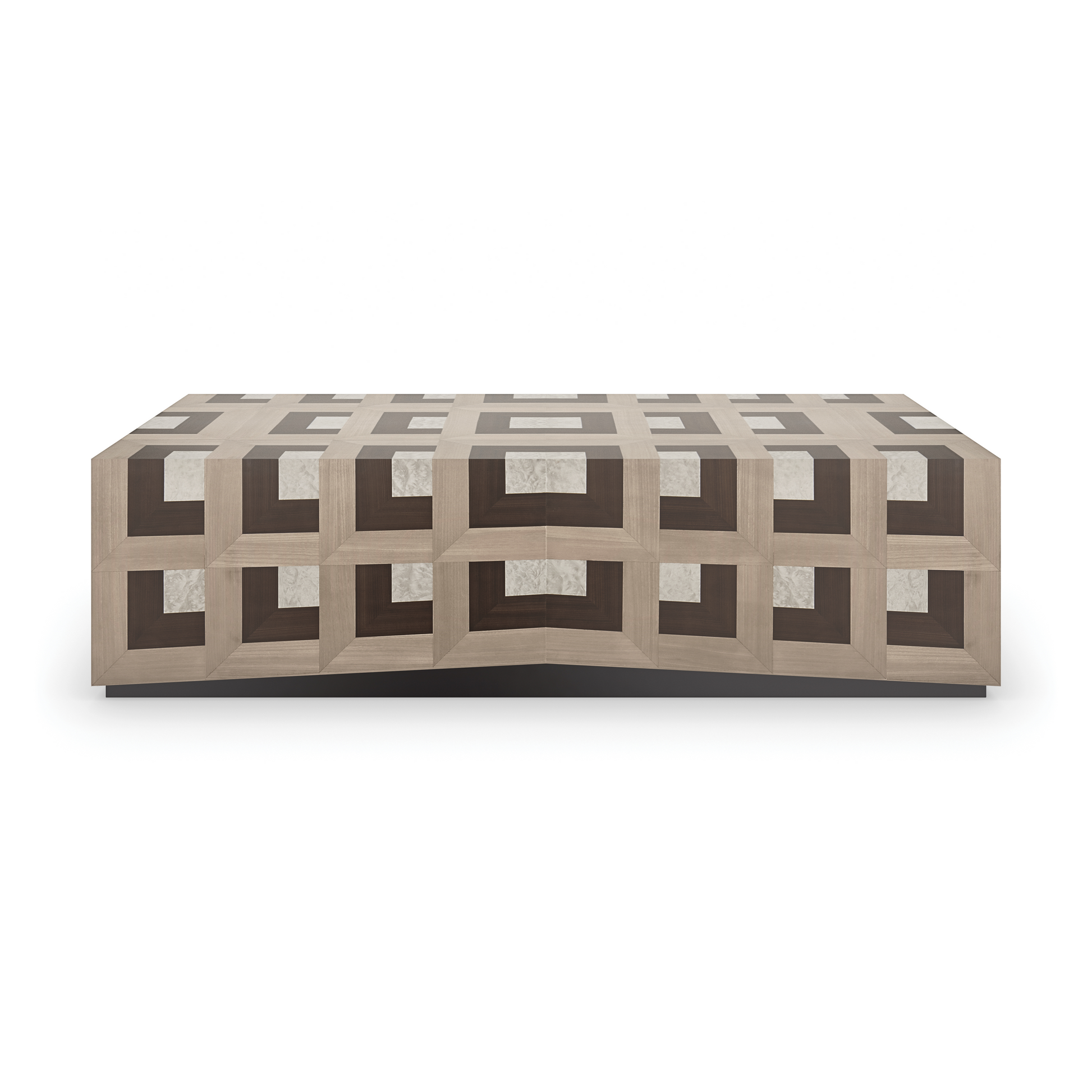 Illusion Almost Black Coffee Table 60" by Caracole