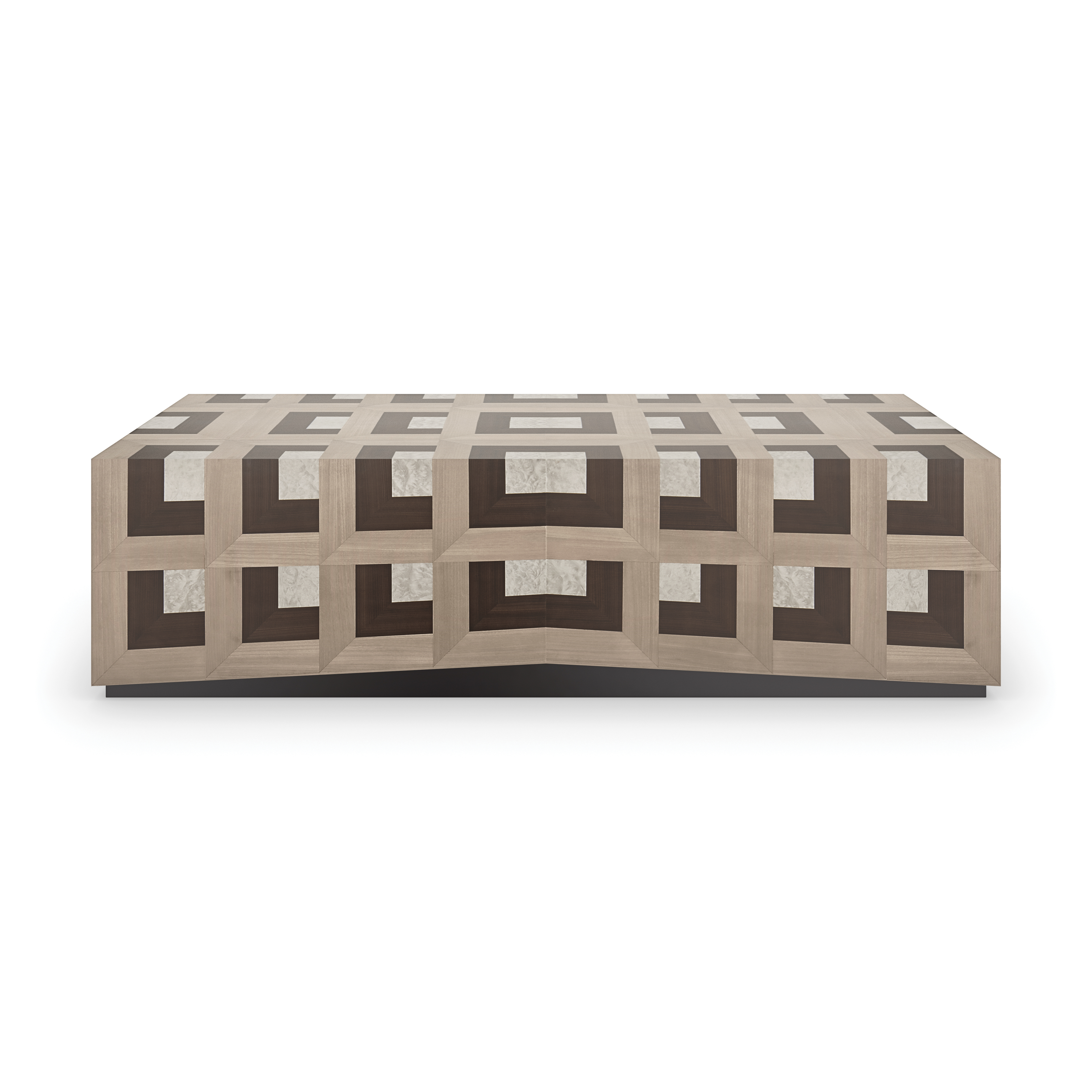 Illusion Almost Black Coffee Table 60" by Caracole