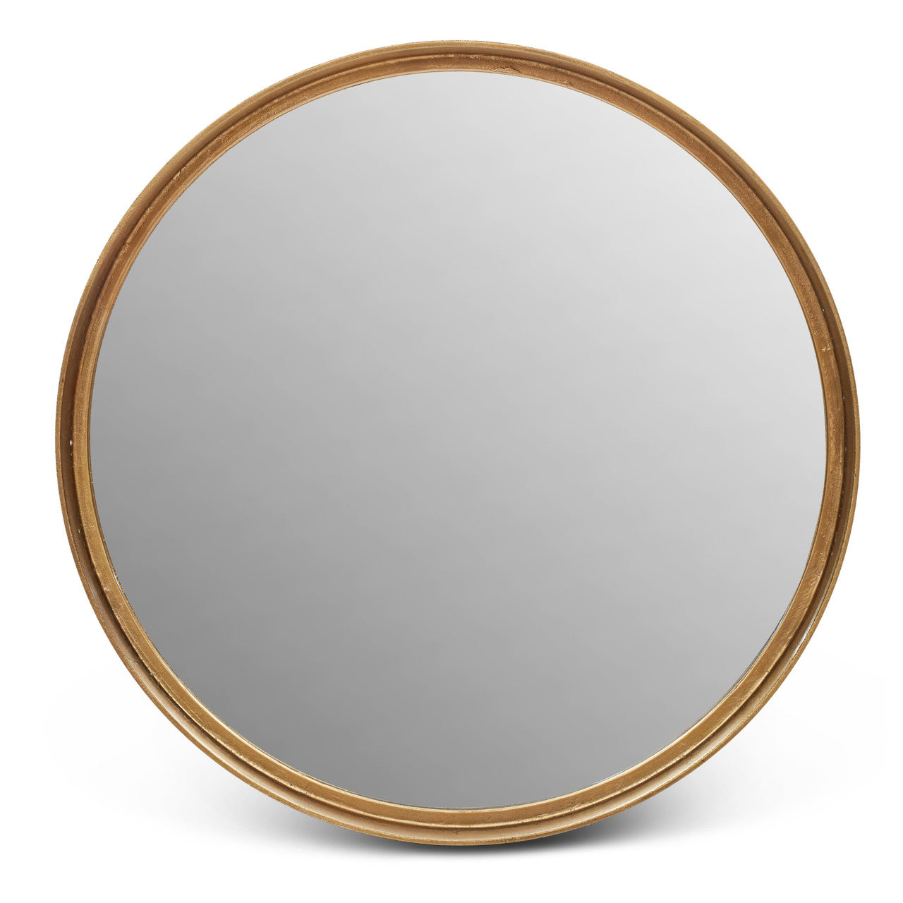 Elements - Samar Round Mirror - 39"Dia. - Antique Brass
