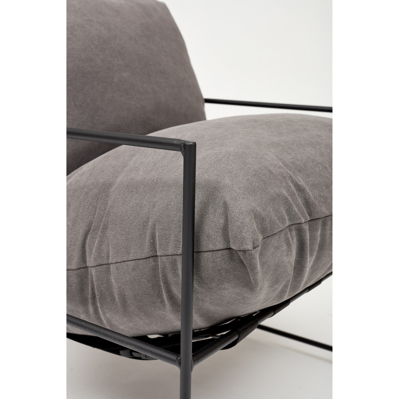 Metro - Trent Accent Chair - Washed Grey Upholstery