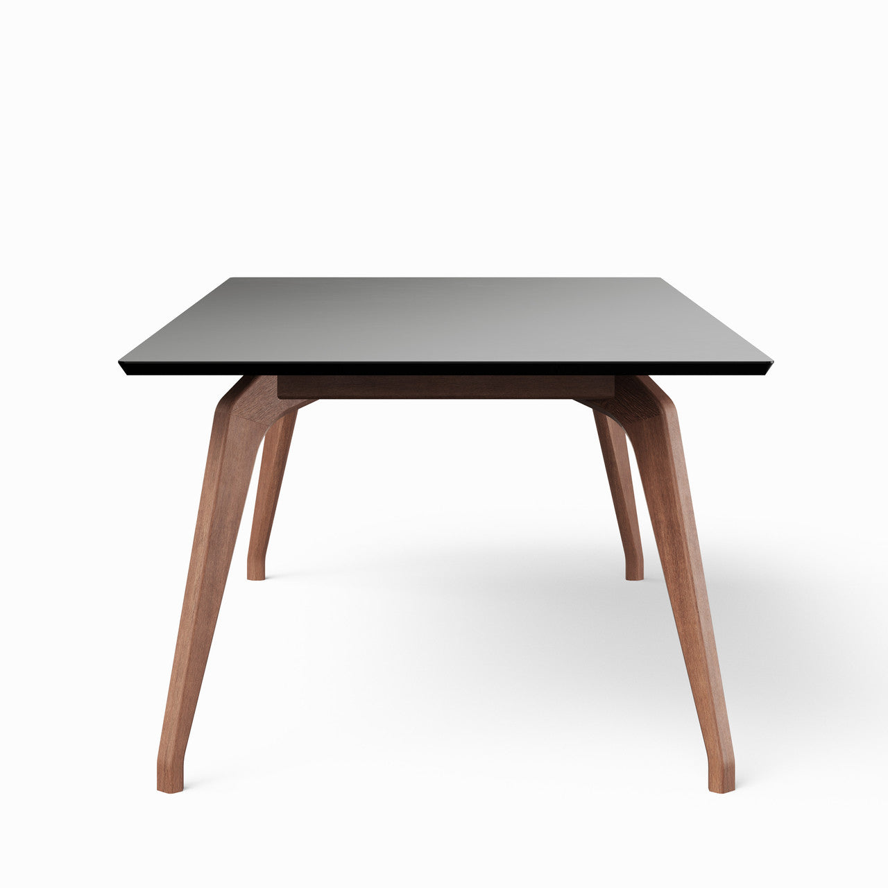 Modern Brazilian - Giane - Dining Table - Nogal Base - Black Top - 86.5"W x 43.5"D x 30"H