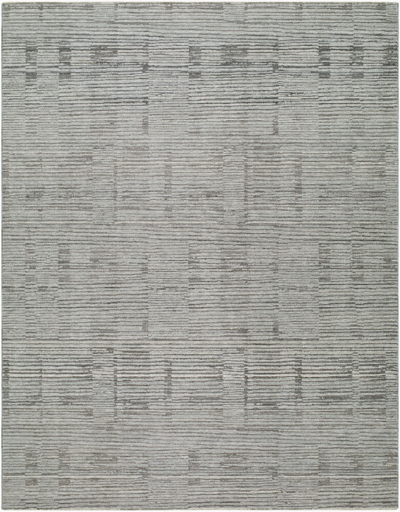 Keller Charcoal/Medium Brown Machine Woven Rug - 10' x 13'11"