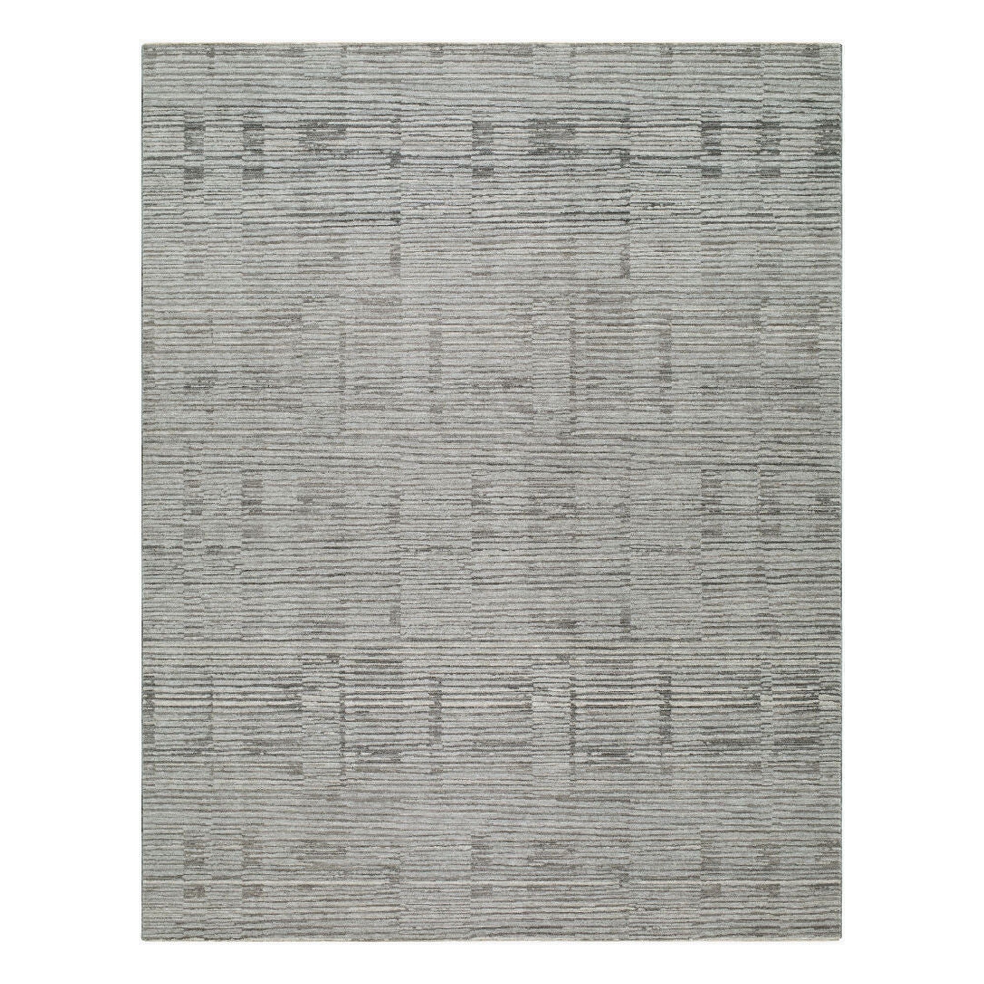 Keller Charcoal/Medium Brown Machine Woven Rug - 10' x 13'11"