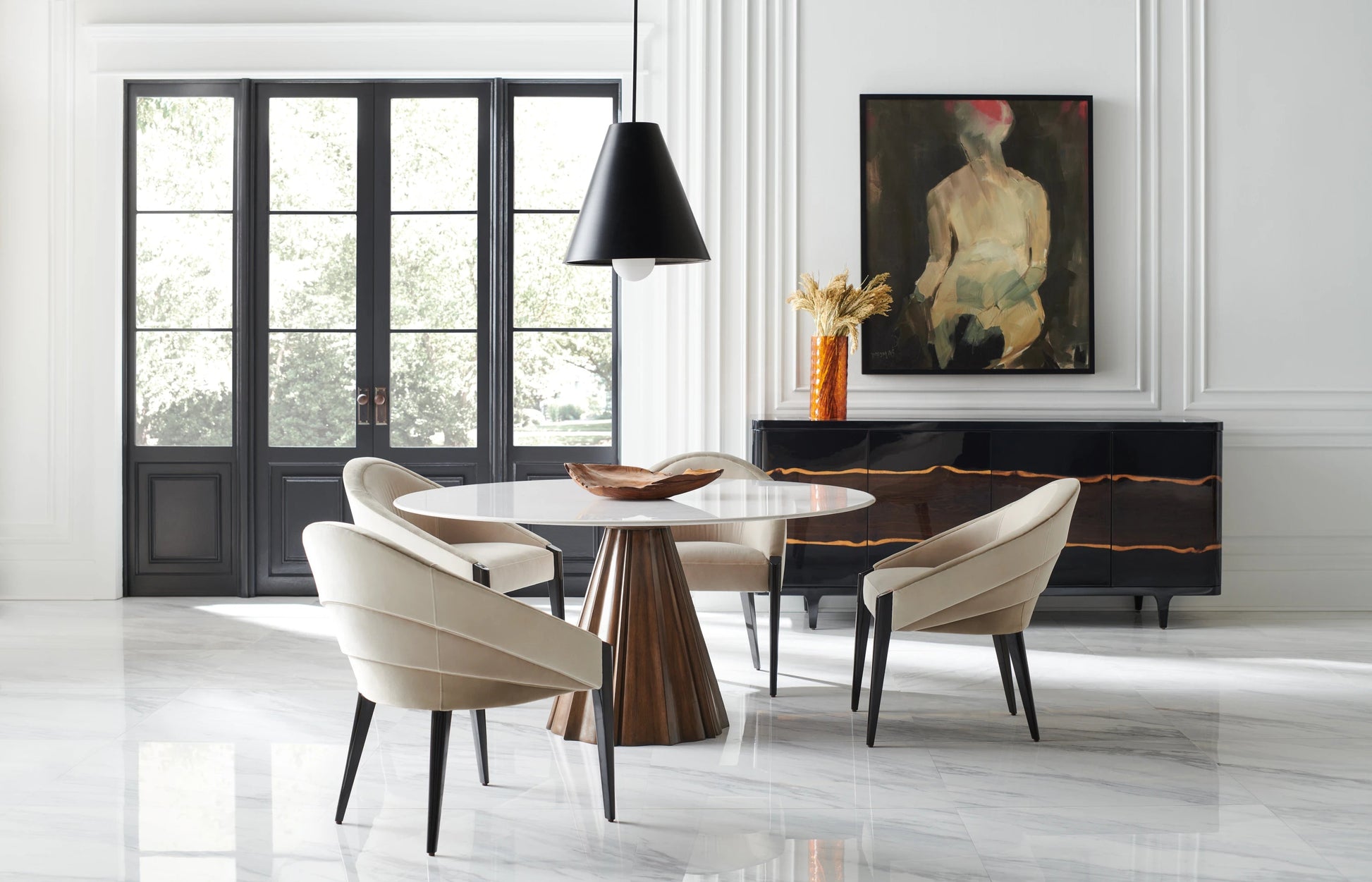 All Natural Rich Walnut Dining Table 60" by Caracole - view 4