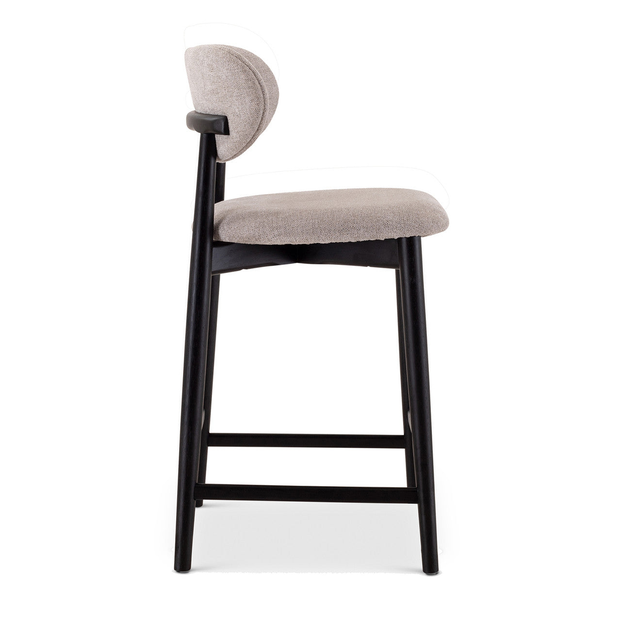Lucia Counter Stool - Harvest Jute Seat - Ebano Frame