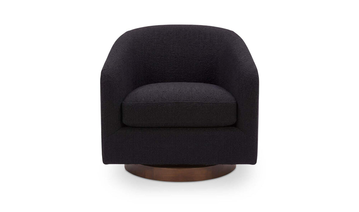 Oscy Swivel Chair Black by Moe's Home Collection - view 2