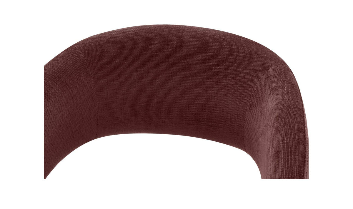 Barrow Rolling Dining Chair Berry by Moe's Home Collection - view 10